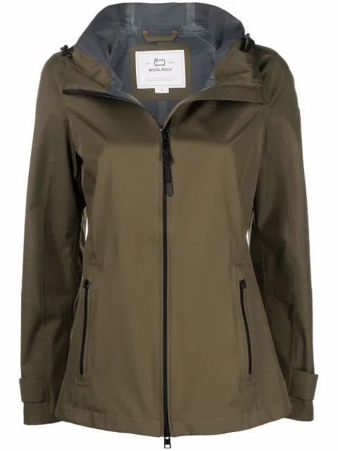 Woolrich chamarra con capucha y cierre