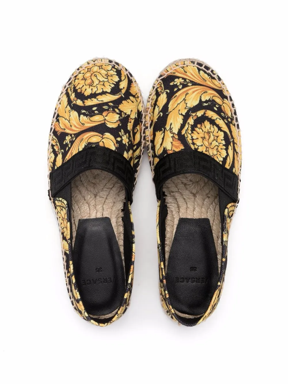 фото Versace kids эспадрильи с принтом barocco