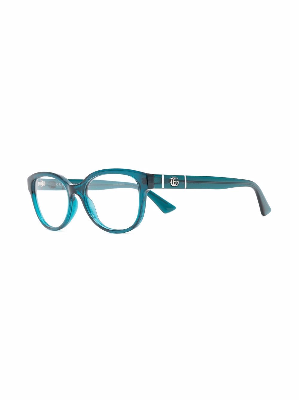 Gucci Eyewear Bril met rond montuur - Blauw