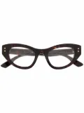 Gucci Eyewear cat-eye frame glasses - Brown