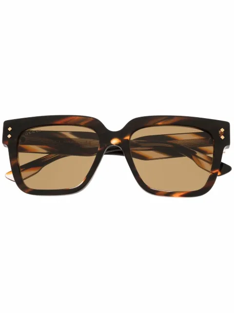Gucci Eyewear square-frame tortoise sunglasses