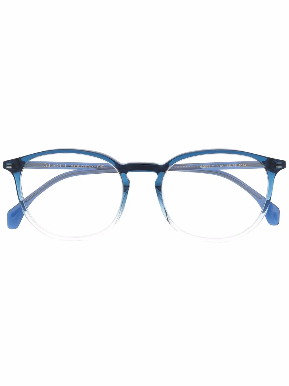 

Gucci Eyewear lentes con armazón redonda - Azul