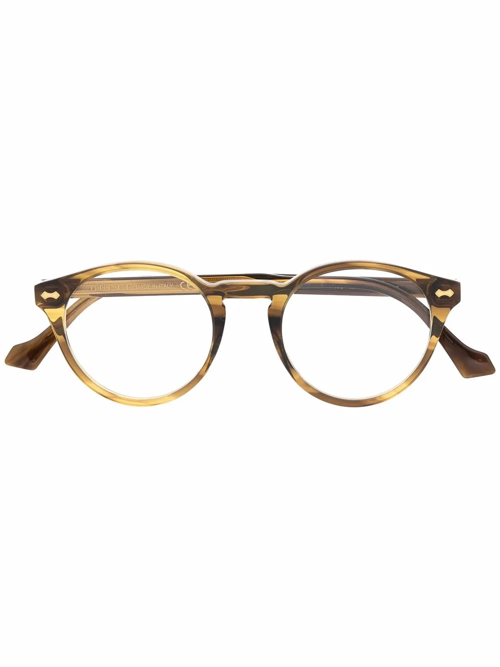 

Gucci Eyewear round-frame tortoise glasses - Brown