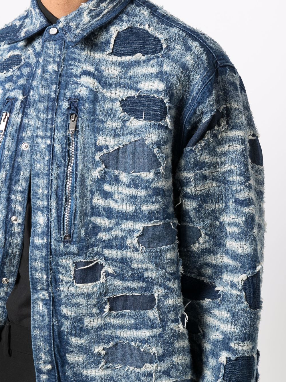 Givenchy Stitched Denim Jacket - Farfetch