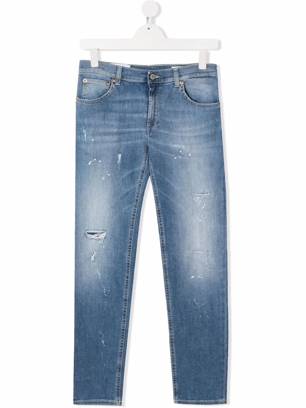 

DONDUP KIDS TEEN slim-cut distressed jeans - Blue