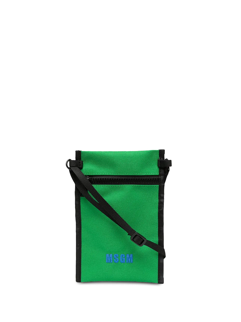 

MSGM bolsa de hombro con logo bordado - Verde