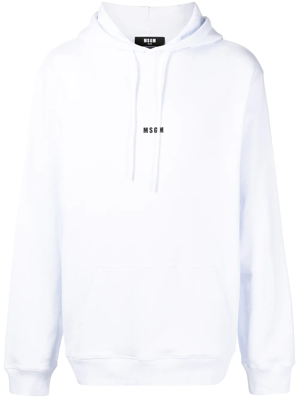 

MSGM hoodie con logo estampado - Blanco