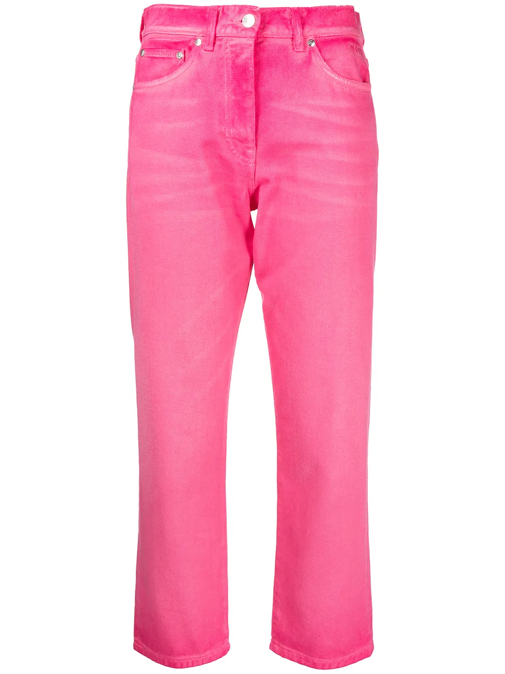 

MSGM high-rise cropped jeans - Pink