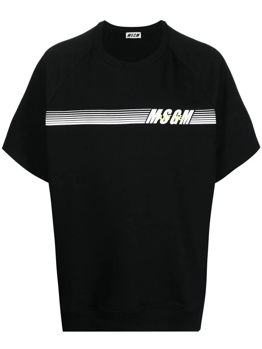 

MSGM playera con logo estampado - Negro