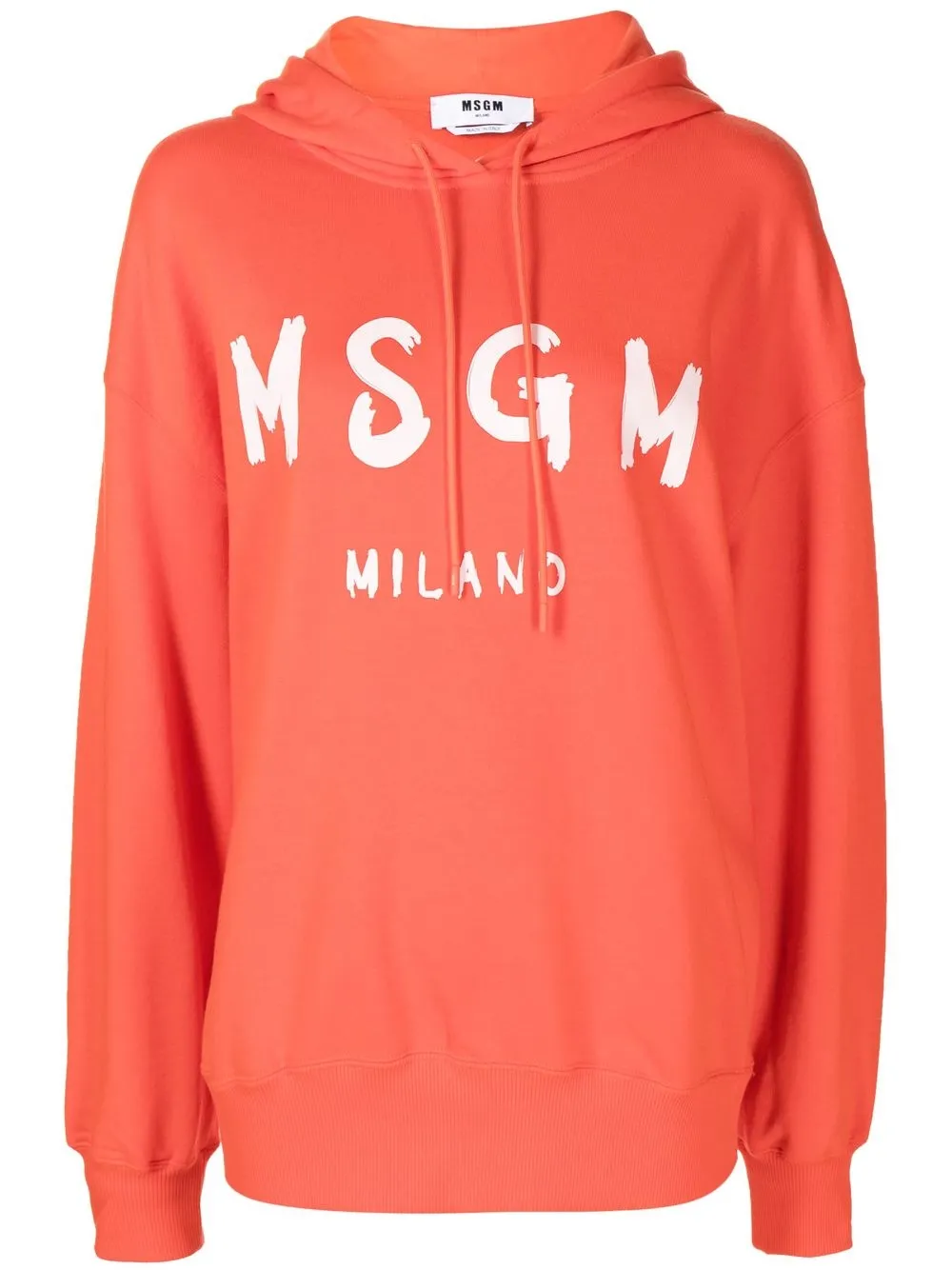 

MSGM hoodie con logo estampado - Naranja