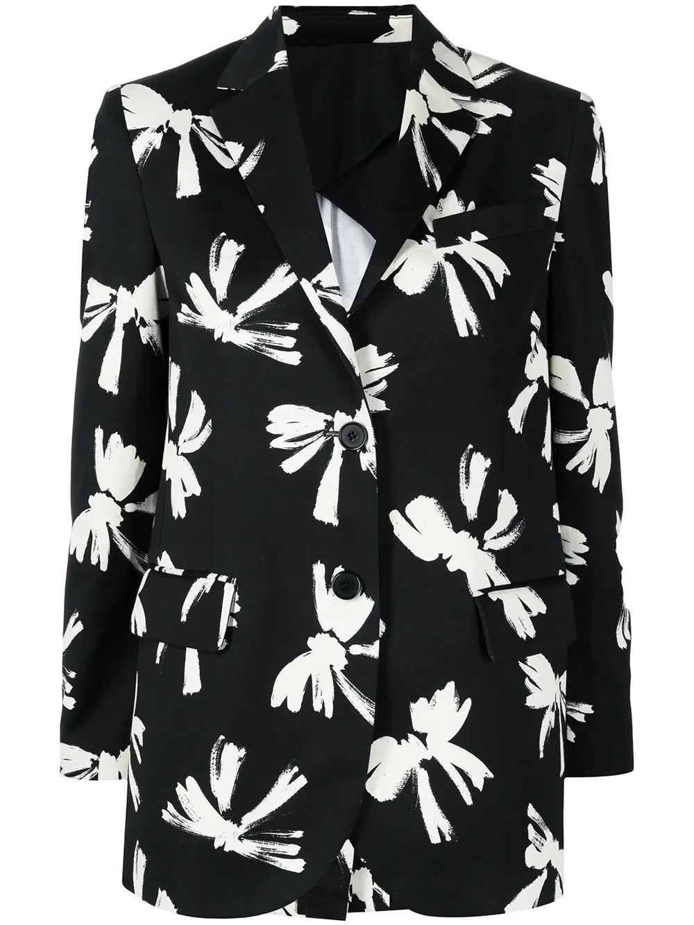 

MSGM Fiocchi print blazer - Black