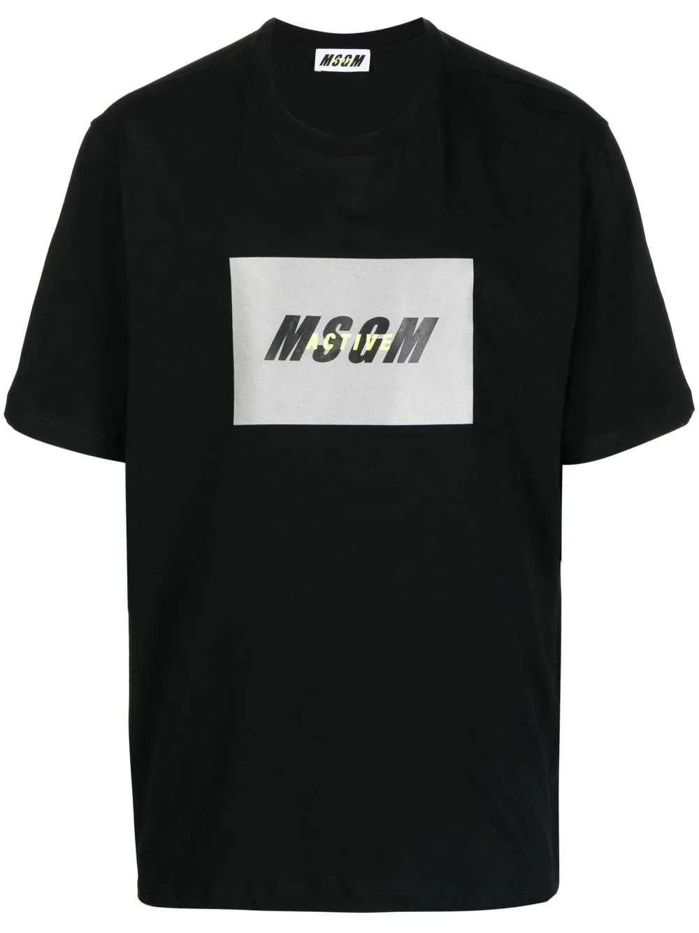 

MSGM playera con logo estampado - Negro