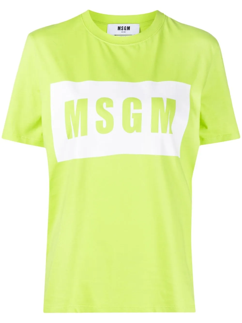 

MSGM playera con logo estampado - Verde