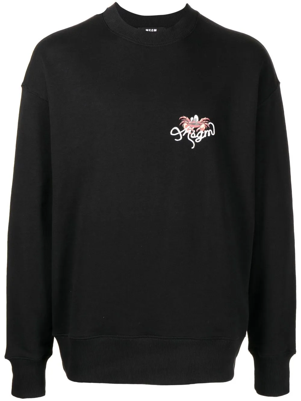 

MSGM sudadera con estampado gráfico - Negro