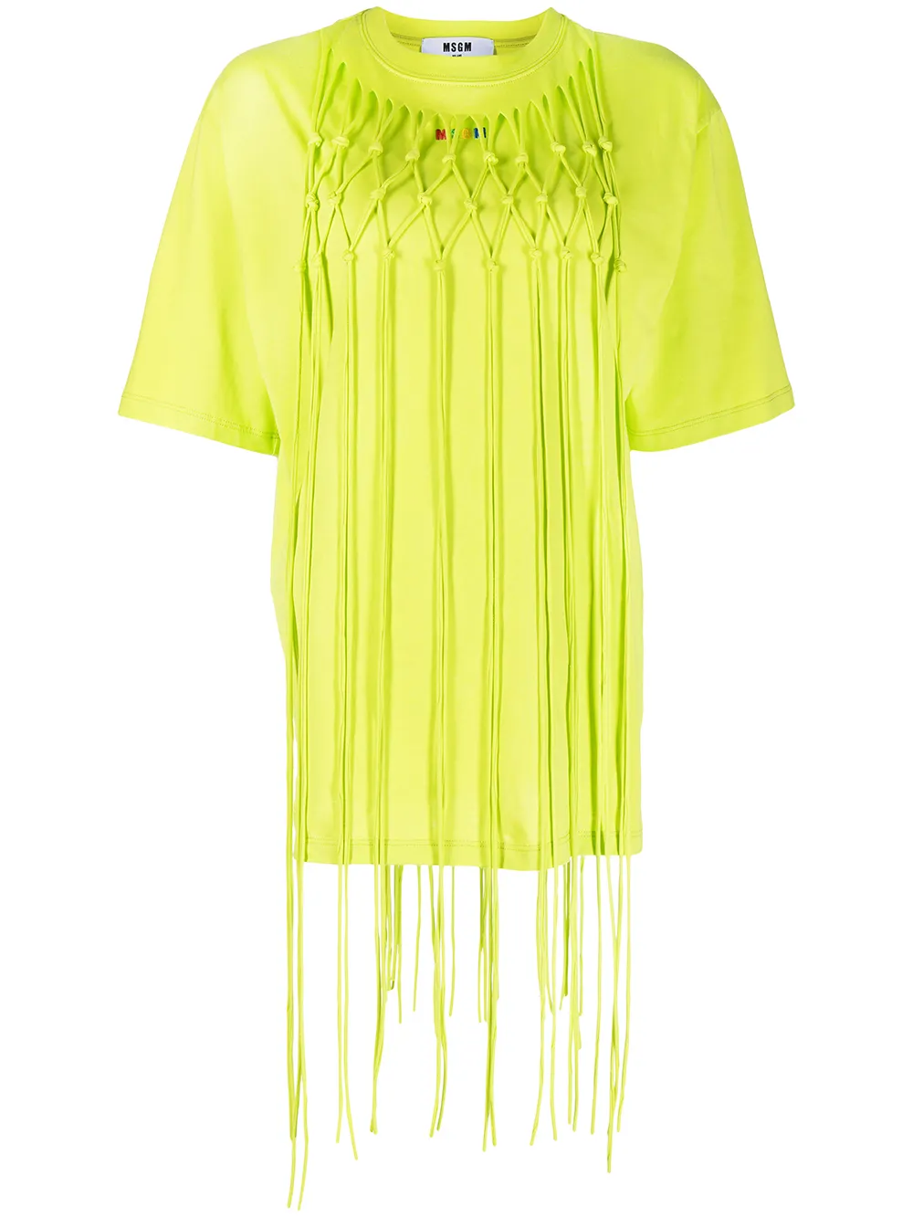 

MSGM playera con logo bordado - Verde