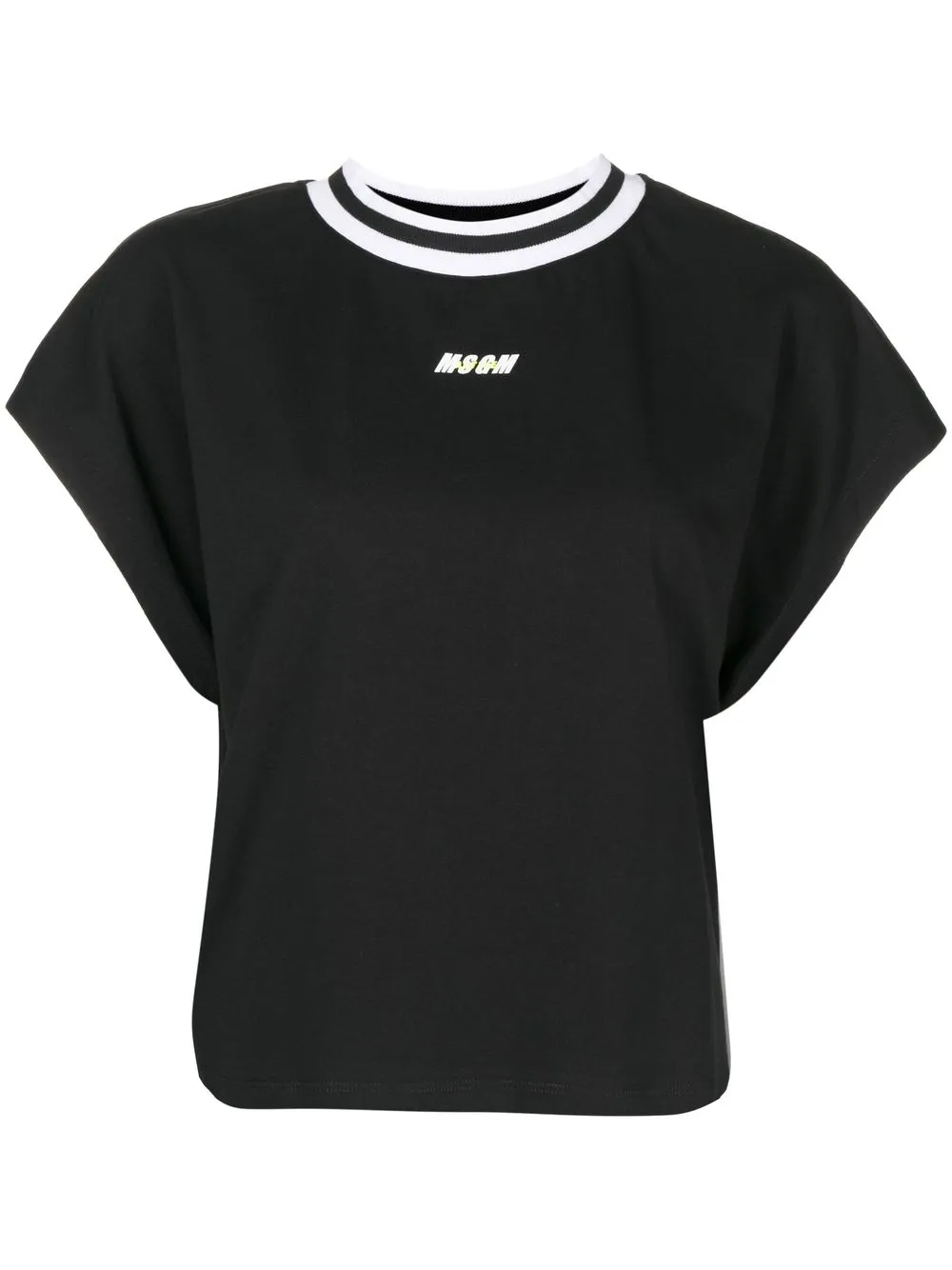 

MSGM playera con logo estampado - Negro