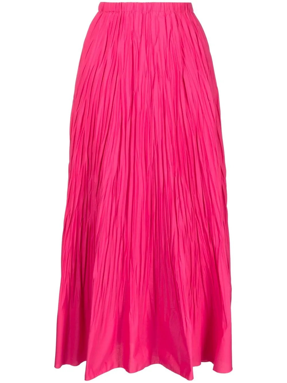 

MSGM pleated A-line mid- skirt - Pink