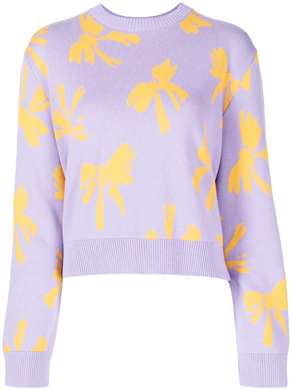 

MSGM Fiocchi pattern knit jumper - Purple