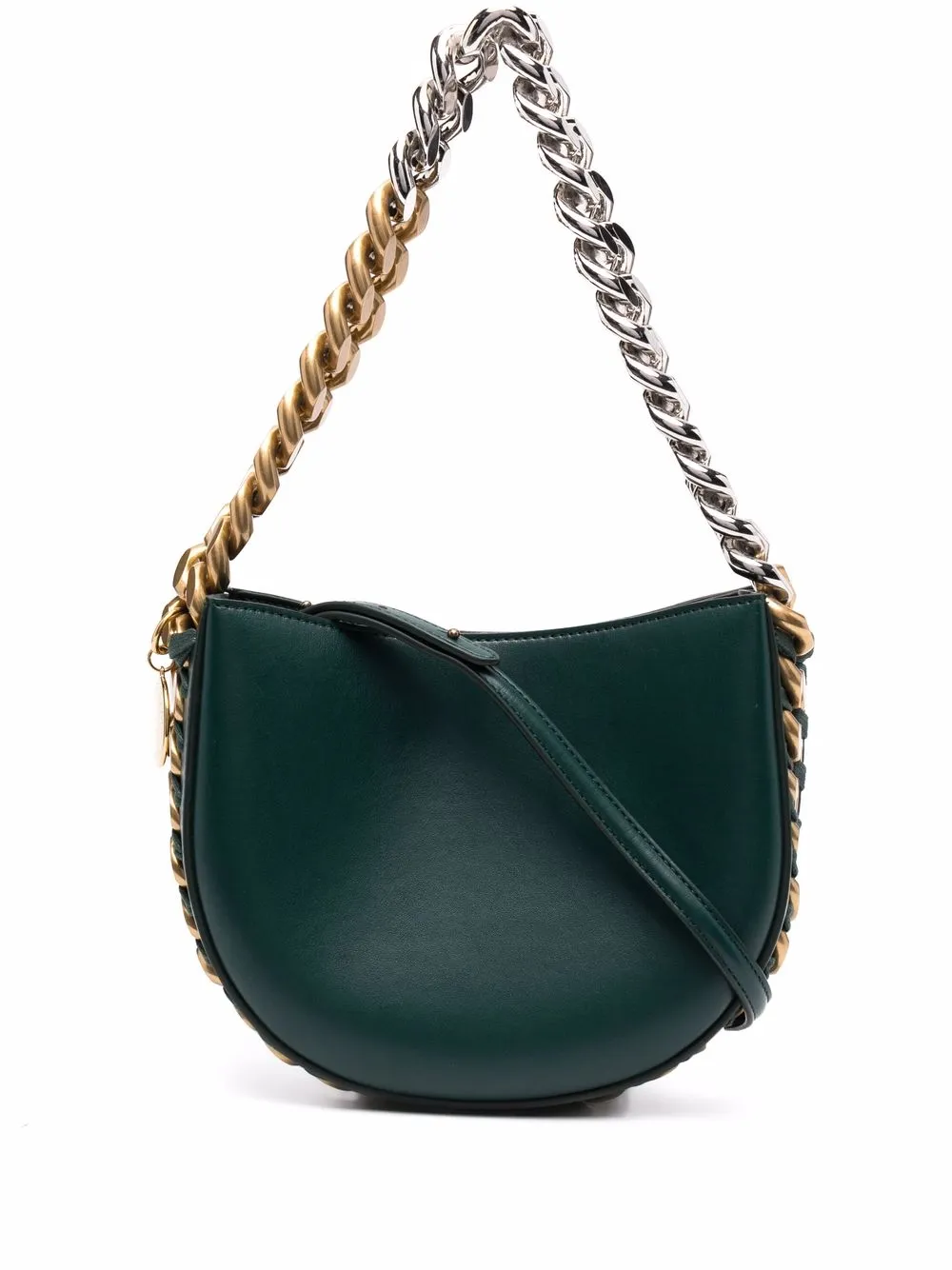 

Stella McCartney bolsa de hombro Frayme pequeña - Verde