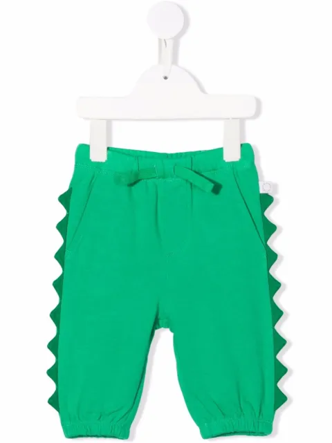 Stella McCartney Kids بنطال رياضي قطن بأطراف متباينة اللون