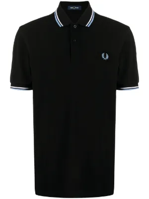 Fred perry button deals down polo