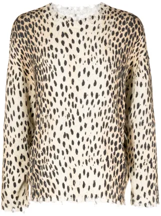 R13 on sale leopard sweater