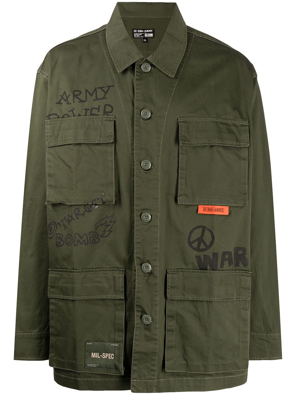 фото Izzue куртка-рубашка с логотипом
