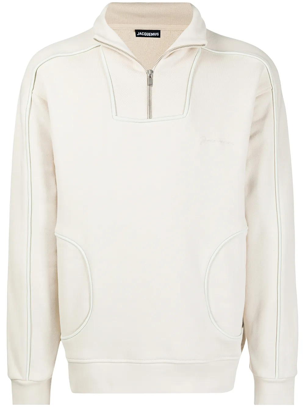 

Jacquemus half-zip long-sleeve sweatshirt - Pink