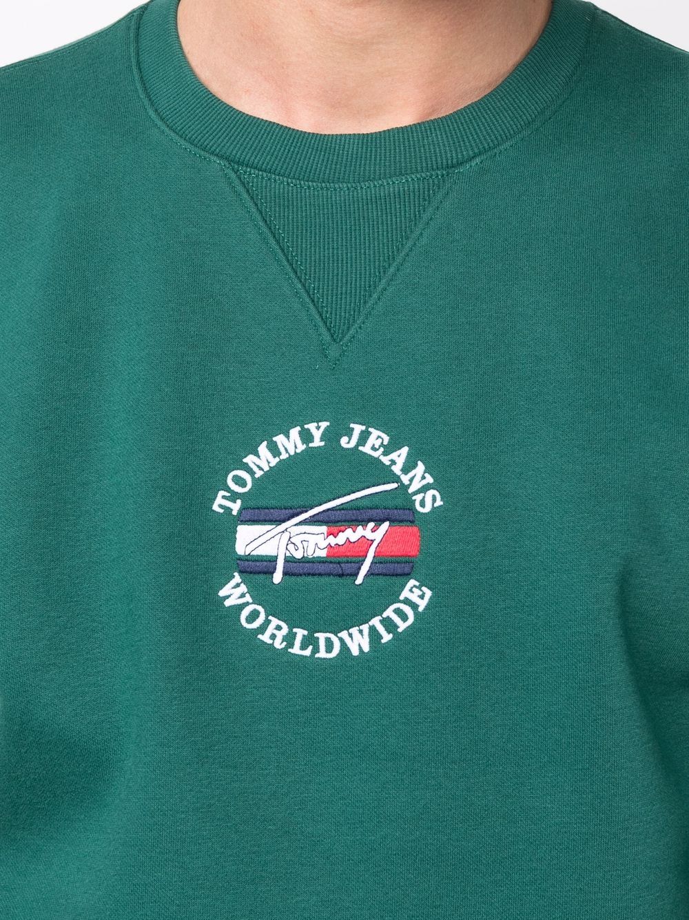 фото Tommy jeans толстовка timeless signature с логотипом