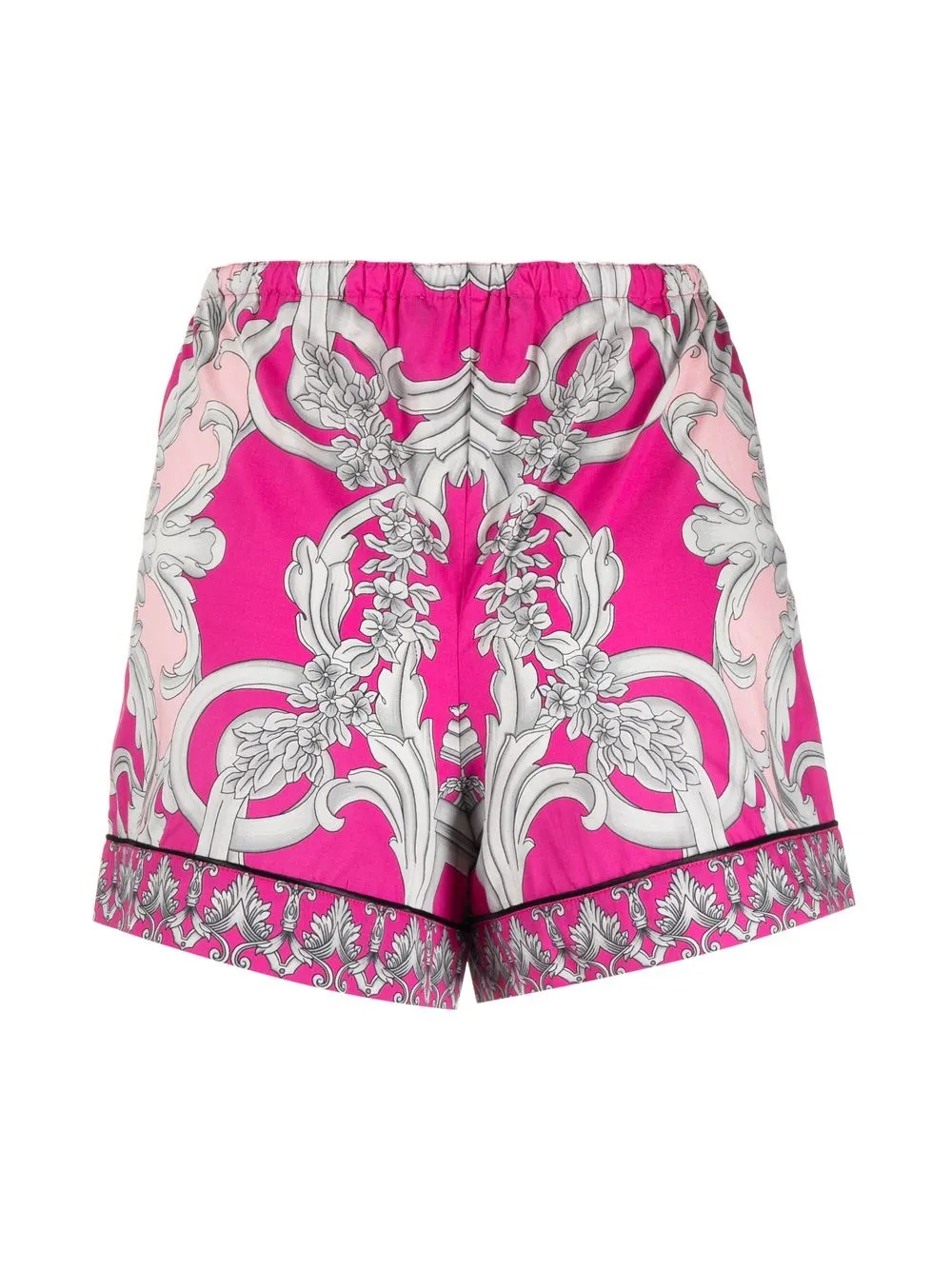 Versace Shorts met barokprint - Roze
