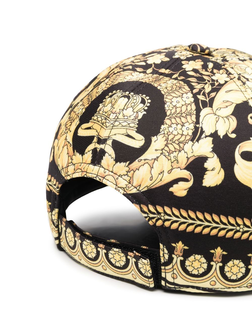 Versace Honkbalpet met barokprint - Zwart