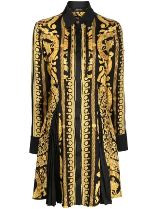 black and gold shirt dress Black Gold Shirt Palazzo for Pakistani Wedding Dresses MEDIUM main image 0