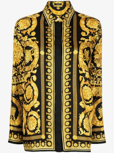 Versace printed silk shirt