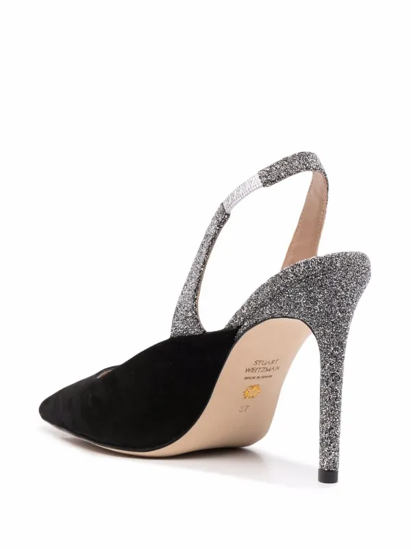 stuart weitzman glitter shoes