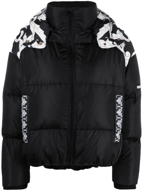 Versace Baroque-print Puffer Jacket 