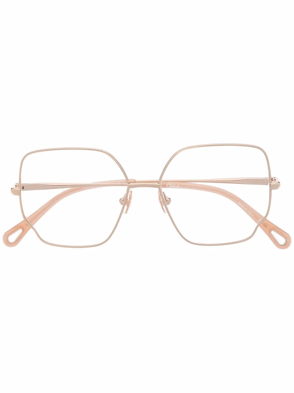 

Chloé Eyewear lentes con armazón metálica - Dorado