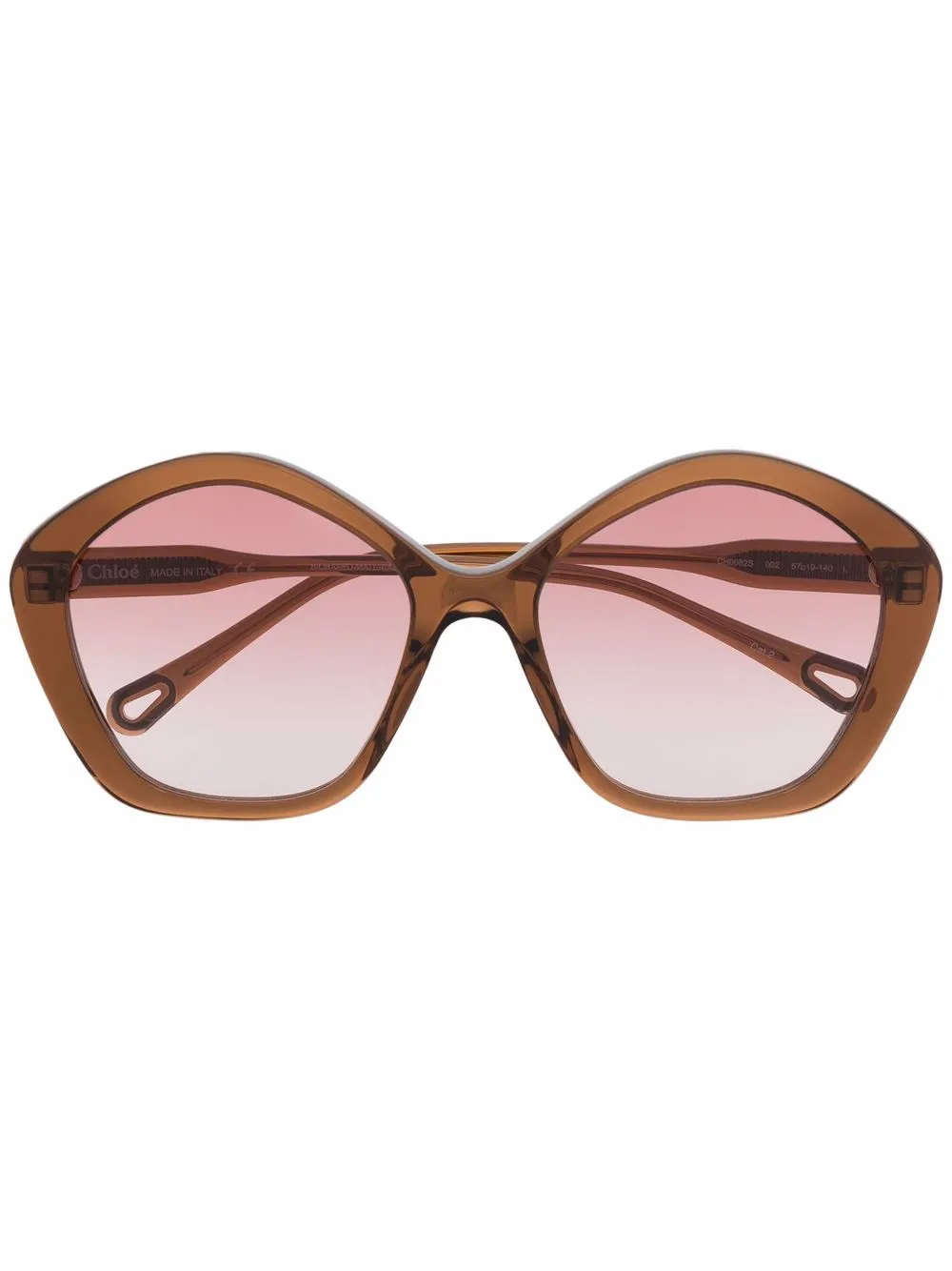 

Chloé Eyewear oversize round-frame sunglasses - Brown