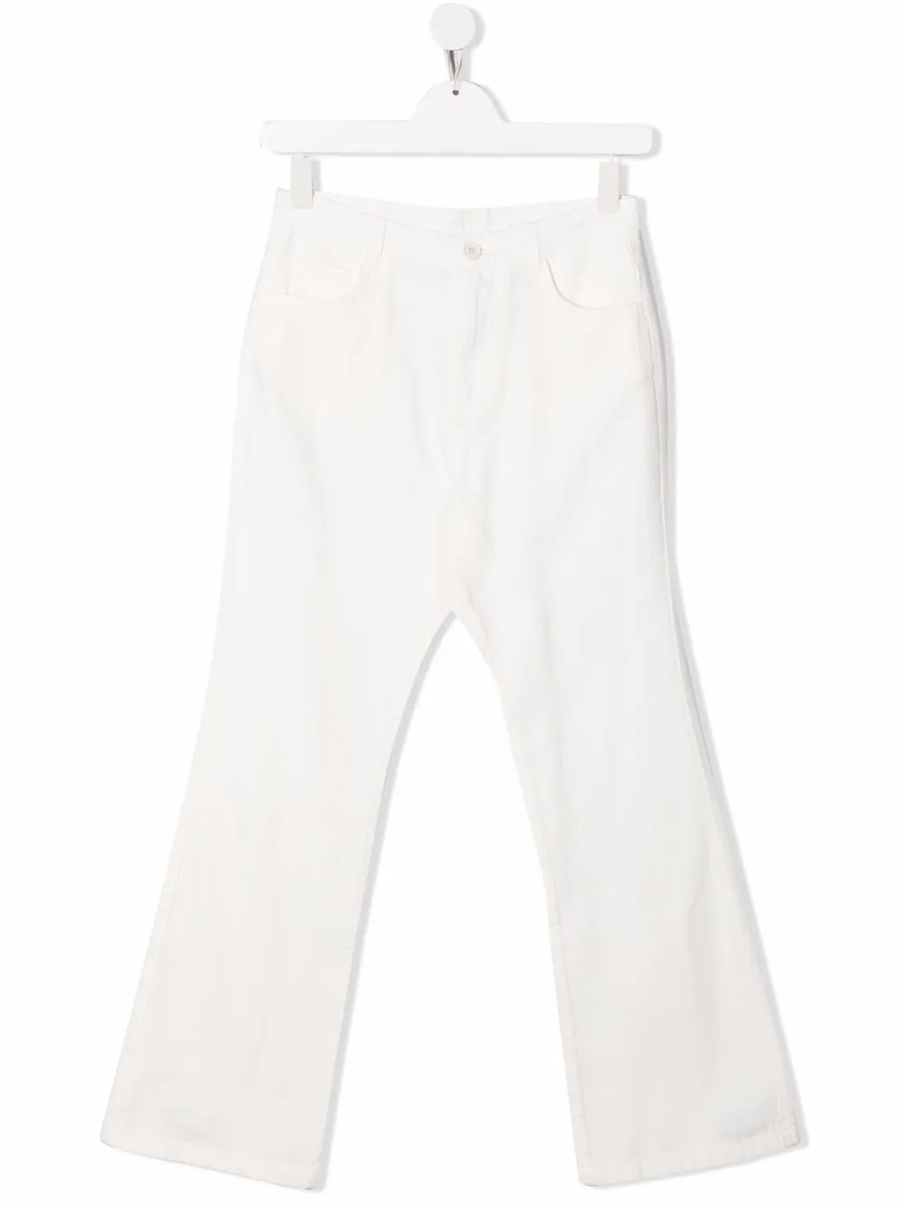 

Douuod Kids pantalones acampanados con cinco bolsillos - Blanco