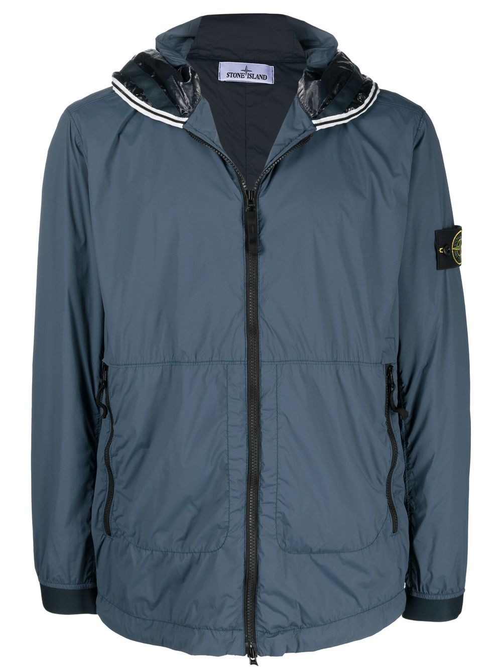 

Stone Island chamarra capitonada con distintivo de brújula - Azul