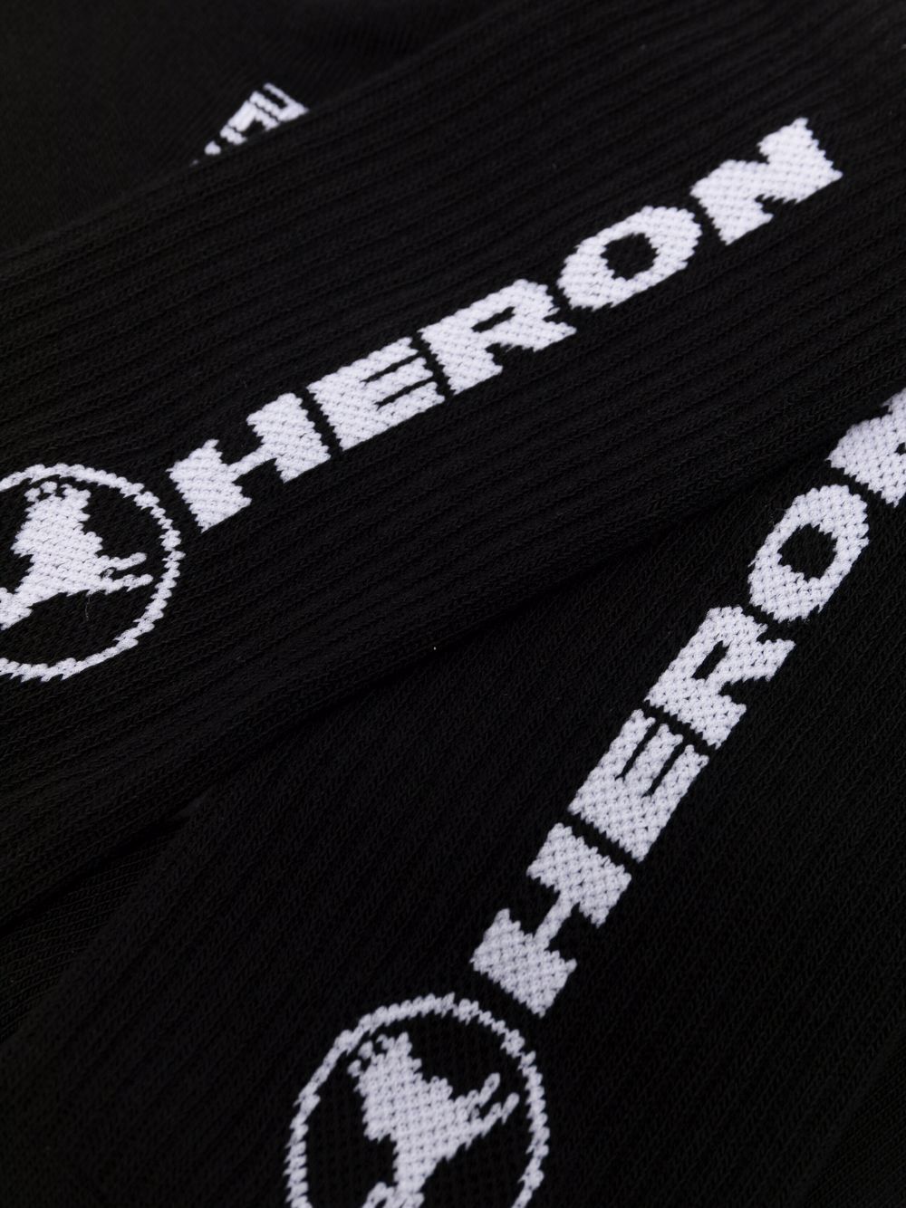 фото Heron preston logo-intarsia socks