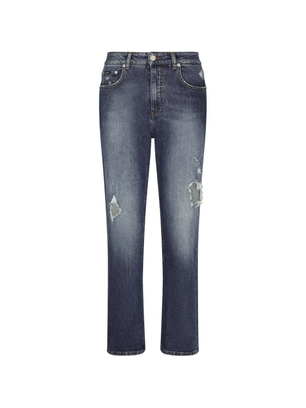 Dolce & Gabbana distressed boyfriend jeans - Blue