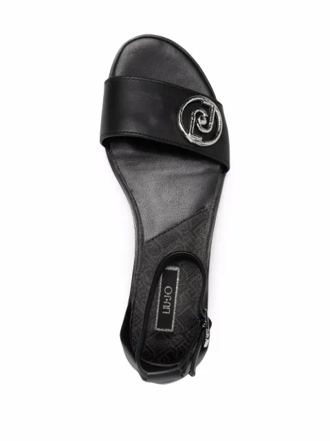 LIU JO Erin logo-plaque sandals SA2037P010222222 - 3