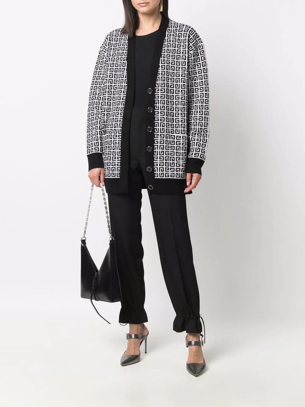 Givenchy monogram pattern cashmere cardigan | Cardigans | Image 2