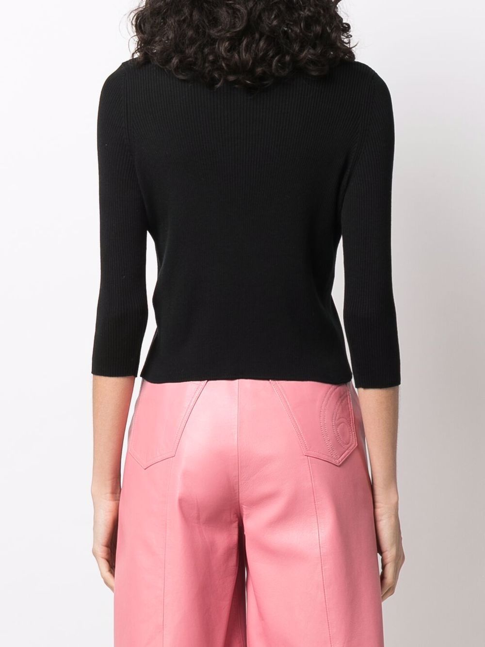 фото Red valentino bow-detail ribbed cardigan