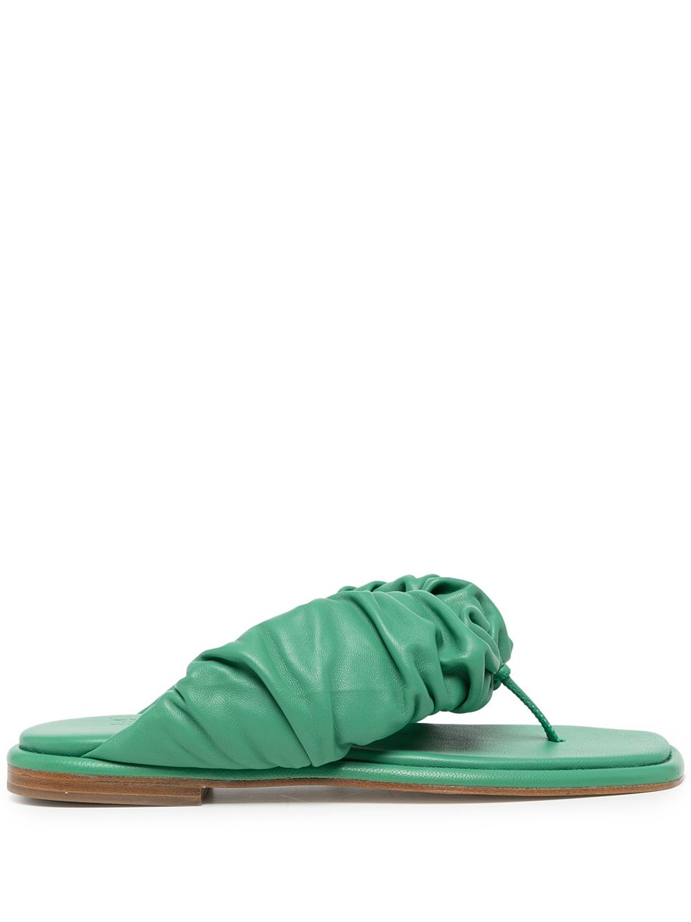 

Hereu ruched thong sandals - Green