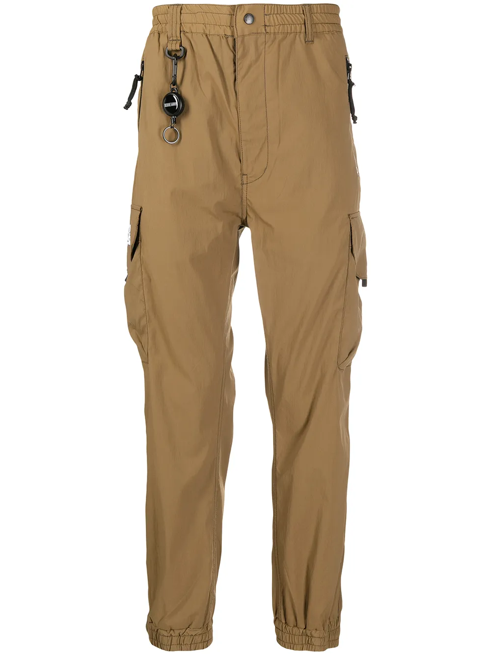 

izzue pantalones cargo rectos - Marrón