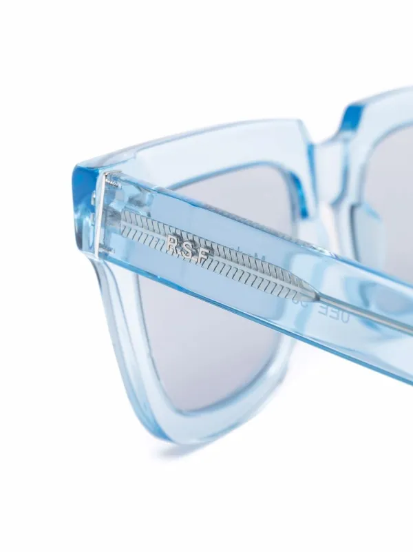 Retrosuperfuture transparent-effect oversize-frame Sunglasses