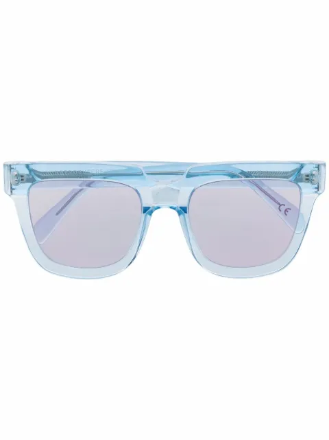 Retrosuperfuture lentes de sol transparentes con armazón oversize
