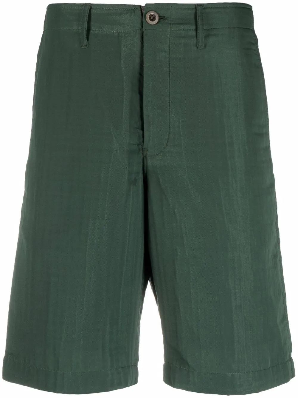 

sacai buckle-detail four-pocket Bermuda shorts - Green