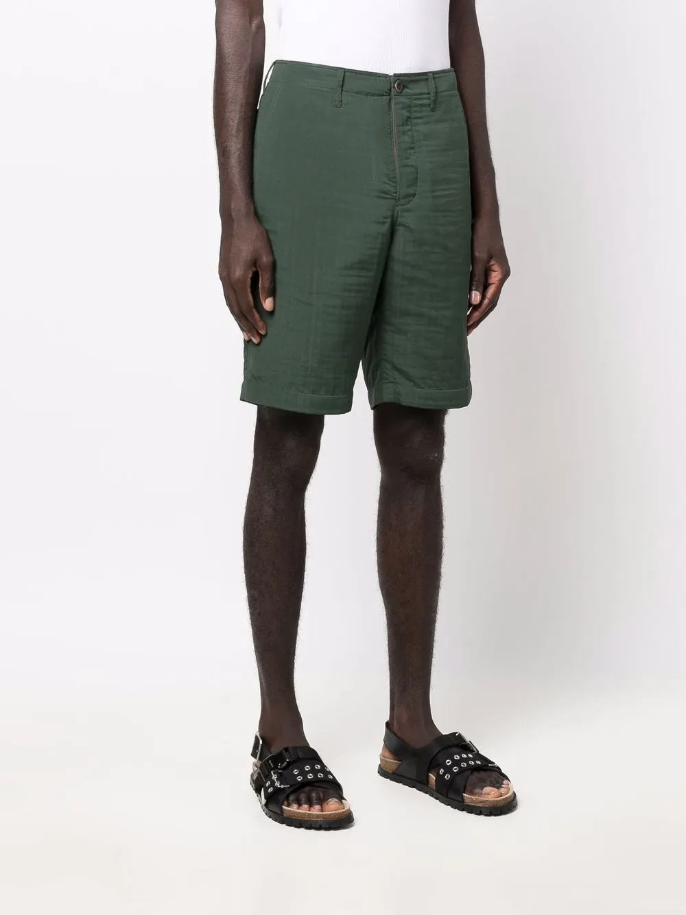  Sacai Bermudas Mit Schnallendetail   Grün 